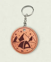 Mountain Camping Keychain