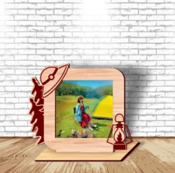 Oil Lamp Camping Photo Frame Oil Lamp Camping Photo Frame