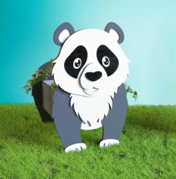Panda flower pot