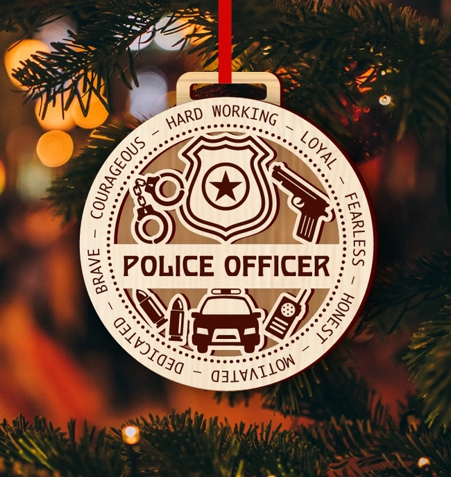 Professions Police Officer Ornaments