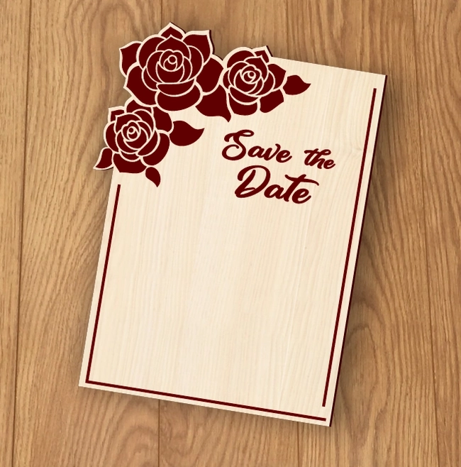 Rose Wedding Invitation