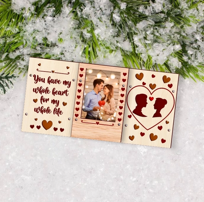 Three Sided Valentine Frame
