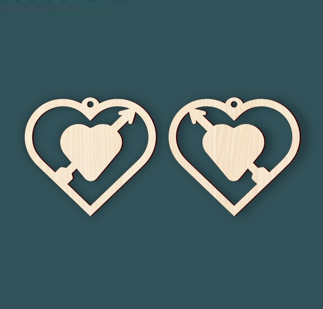 Unfinished Heart Earrings
