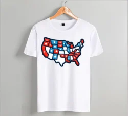 United Startes Flag Map