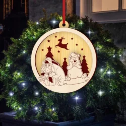 Winnie The Pooh And Eeyore Christmas Ball Winnie The Pooh And Eeyore Christmas Ball