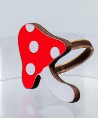 Wooden mushroom ring