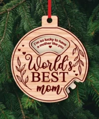Worlds Best Mom Mother's Day Ornament