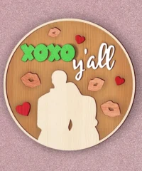 Xoxo Valentine's Day Round Signs