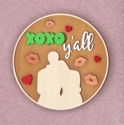 Xoxo Valentine's Day Round Signs
