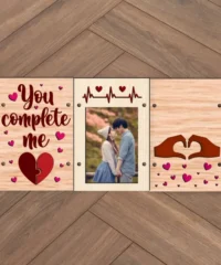 You Complete Me Three Sided Valentine Frame