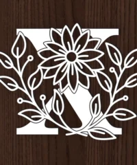 Alphabet X And Flower