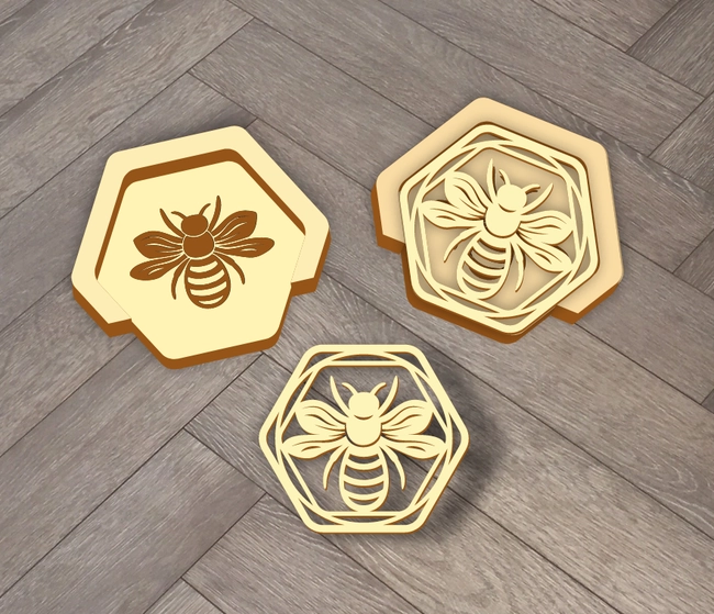 Bee coasters