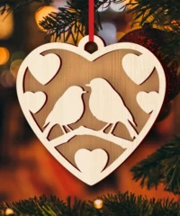 Bird Couple Valentines Heart