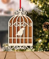 Bird in a Cage Ornament