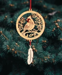 Cardinal In A Tree Suncatcher