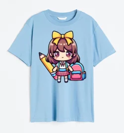 Cartoon Chibi School Girl Cartoon Chibi School Girl