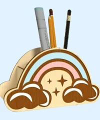 Cloud pencil holder