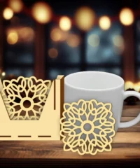 Coaster with holder
