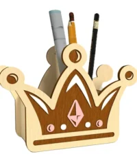 Crown pencil holder