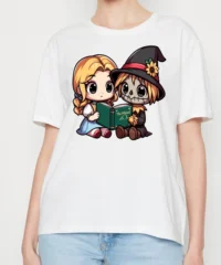 Dorothy And Scarecrow Are Reading A Book