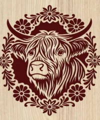 Floral Cow