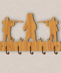 Forest Bear Hunter Key Holder