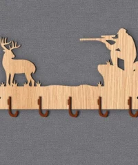 Forest Deer Hunter Key Holder