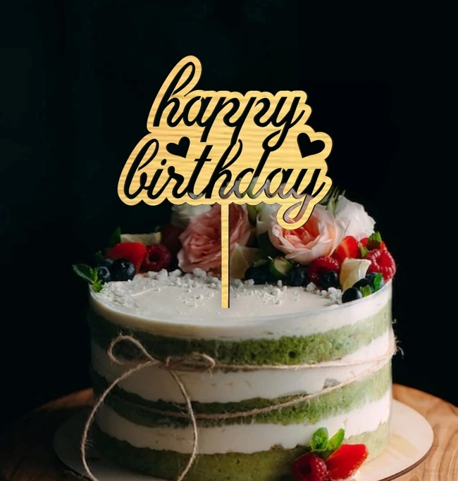 Happy Birthday Cake Topper