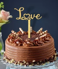 Love Wedding Cake Topper