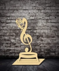 Microphone Music Decorative Sign