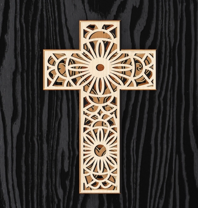 Multilayer Easter Cross