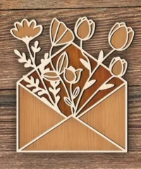 Multilayer Tulip Envelope Decoration