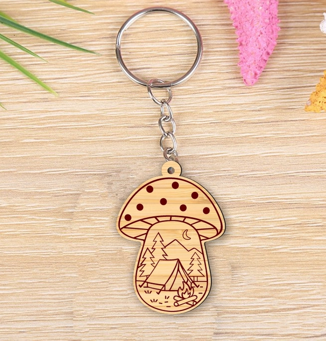 Mushroom Keychain