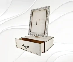 Photo frame with storage box Photo frame with storage box