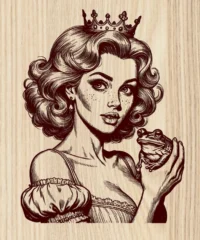 Princess With Frog