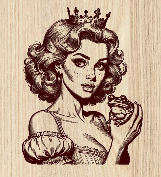 Princess With Frog