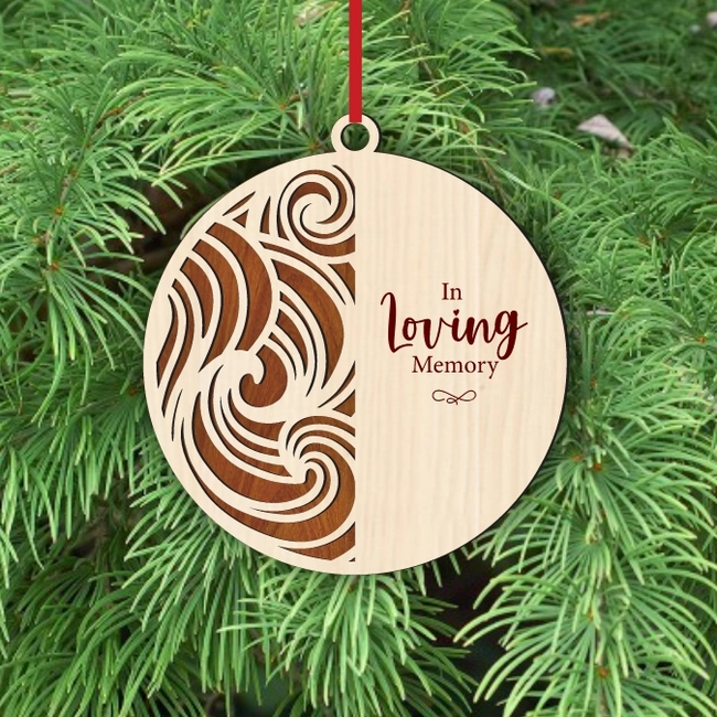 Remembrance Wave Ornament