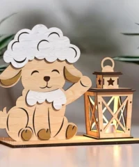 Sheep with lantern