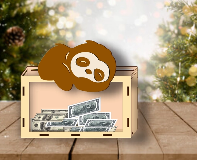 Sloth money box