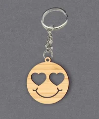 Smiley Face Valentine Keychain
