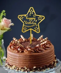 Star Happy Birthday Cake Topper