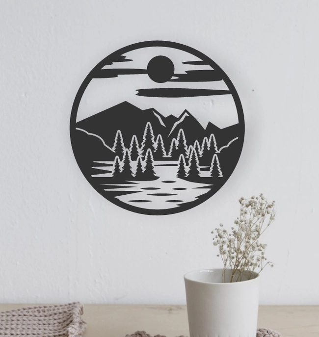 Sunset Mountain Wall Decor