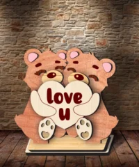 Valentine's Day Shelf Sitters Bear Couple