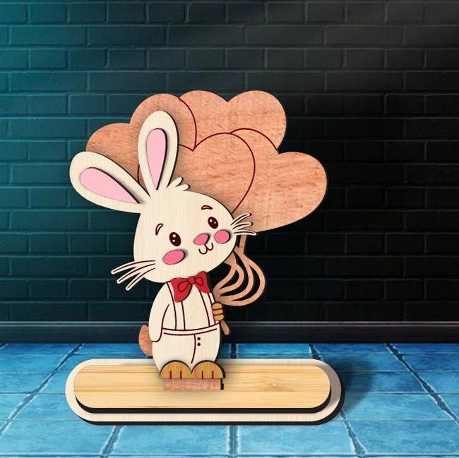 Valentine's Day Shelf Sitters Rabbit