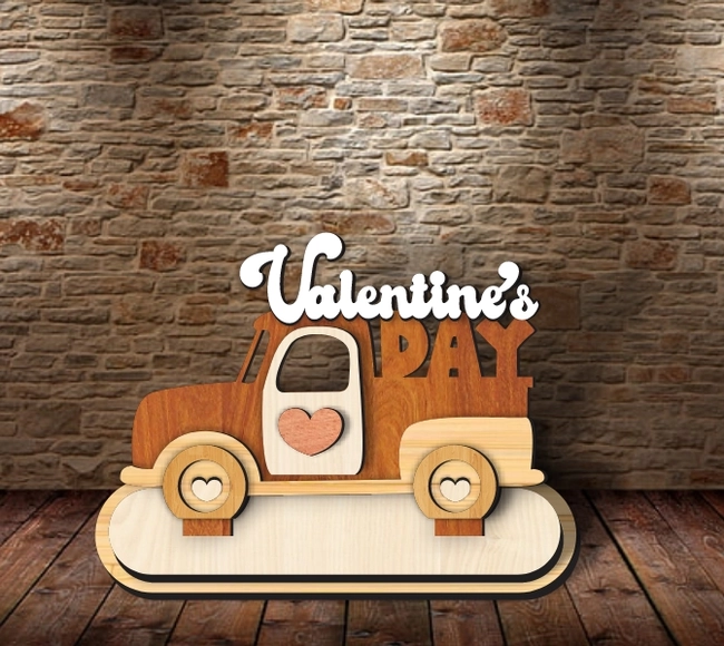 Valentine's Day Shelf Sitters Truck
