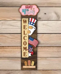 4th Of July Gnome Porch Sign