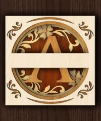 Alphabet A Shadow Box