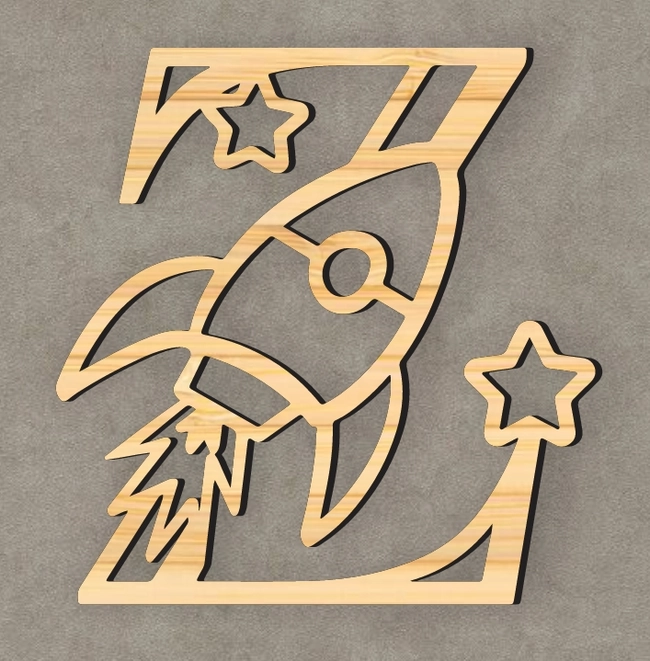 Alphabet Z Rocket