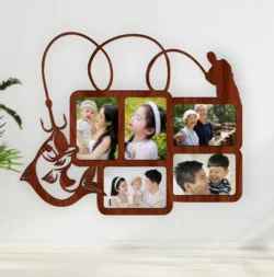 Angler With Fish Photo Frame Angler With Fish Photo Frame