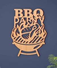 BBQ Party Grilling Sign